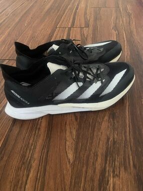 adidas Black and White Adizero Lightweight Racing Sneakers